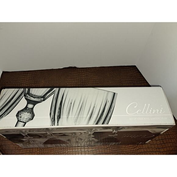 Set of 4 Cellini 10oz Wine Goblets - Picture 7 of 8